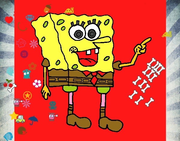 Dibujo Bob Esponja 5 pintado por nourso