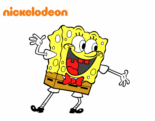 Bob Esponja saludando