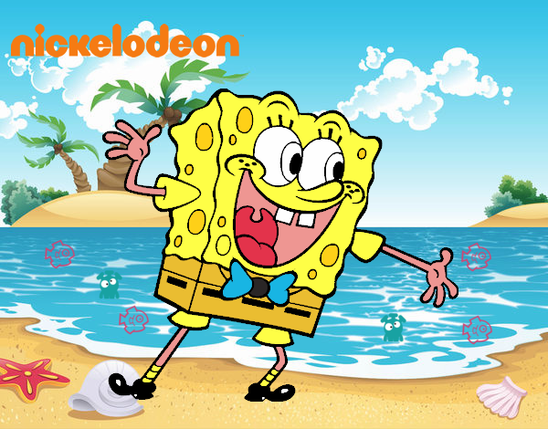 Bob Esponja saludando