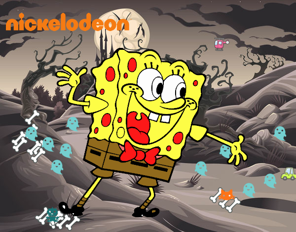 Bob Esponja saludando