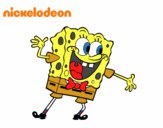 Bob Esponja saludando