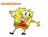 Bob Esponja saludando