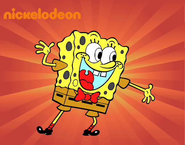 Bob Esponja saludando