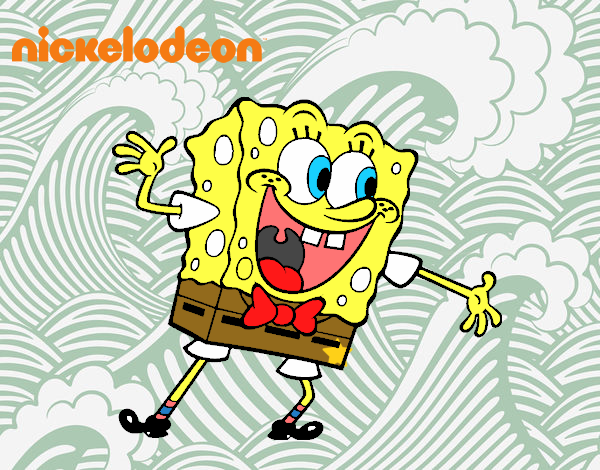 Bob Esponja saludando