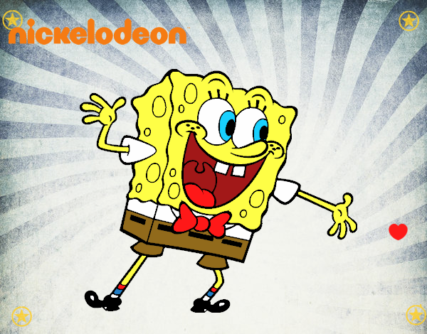 Bob Esponja saludando