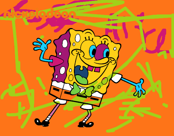 Bob Esponja saludando