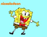 Bob Esponja saludando