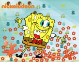 Bob Esponja saludando