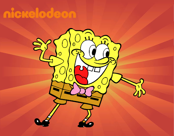 Bob Esponja saludando