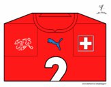 Dibujo Camiseta del mundial de fútbol 2014 de Suiza pintado por bautopa