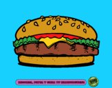 Dibujo Crea tu hamburguesa pintado por Pilar3210