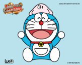 Dibujo Doraemon feliz pintado por kjdfshiudf