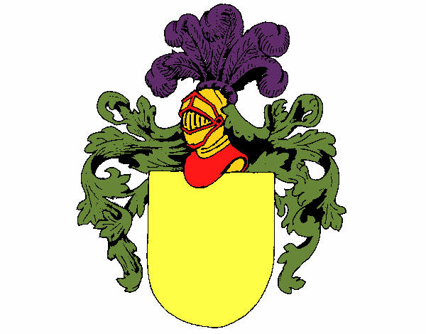 Escudo de armas y casco