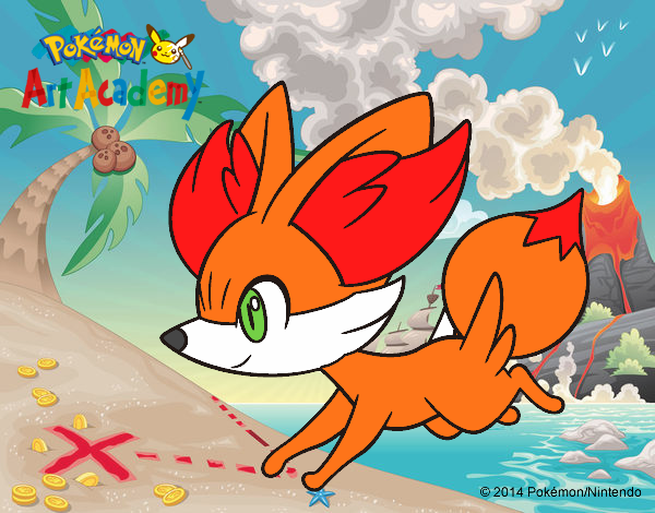 Fennekin corriendo