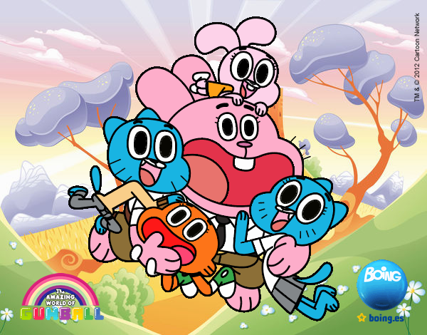 Gumball y amigos contentos