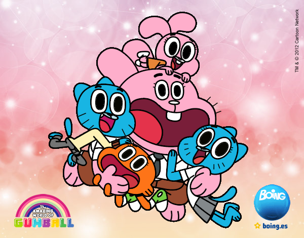 Gumball y amigos contentos