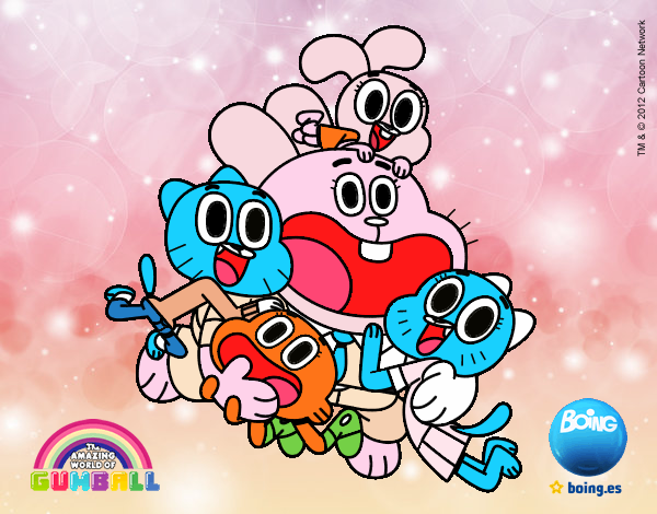 Gumball y amigos contentos