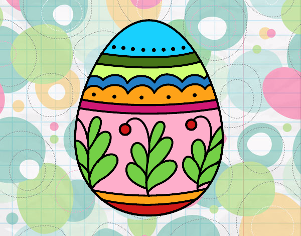 Huevo de Pascua mandala