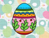 Dibujo Huevo de Pascua mandala pintado por LunaLunita