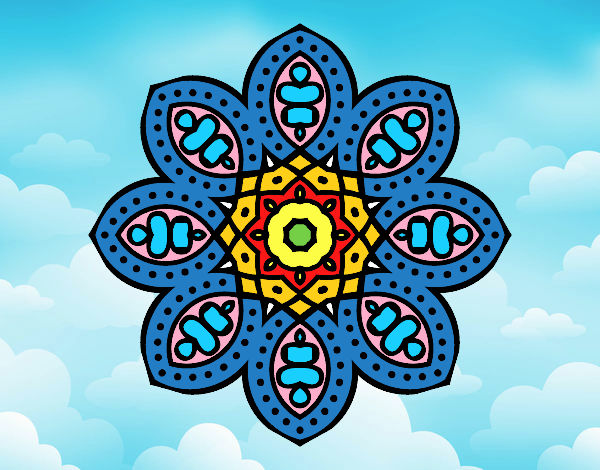 Mandala de inspiración árabe