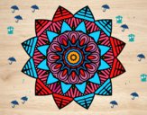 Dibujo Mandala frutal pintado por Chiche8