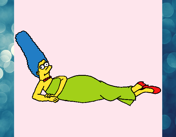 Dibujo Marge pintado por donni