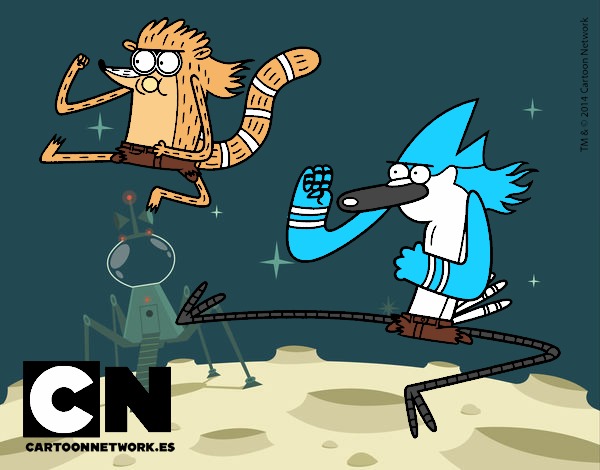 Mordecai y Rigby karatekas