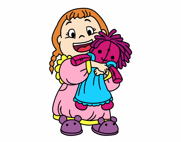 Niña con su muñeca