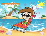 Padrinos Mágicos - Timmy tomando el sol