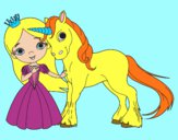 Princesa y unicornio