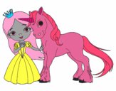 Princesa y unicornio