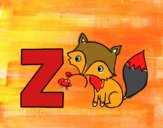 Dibujo Z de Zorro pintado por ana19