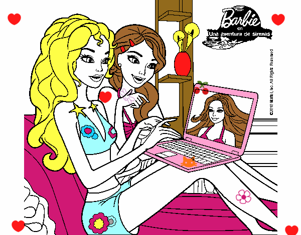 Barbie chateando