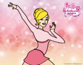 Barbie en postura de ballet