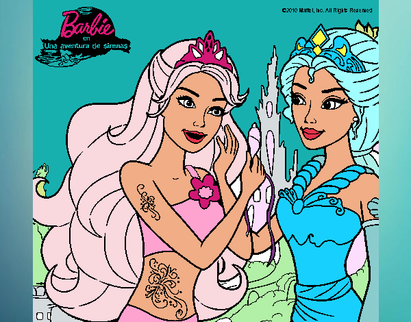 Barbie se despiede de la reina sirena