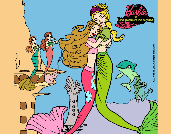 Barbie sirena y la reina sirena