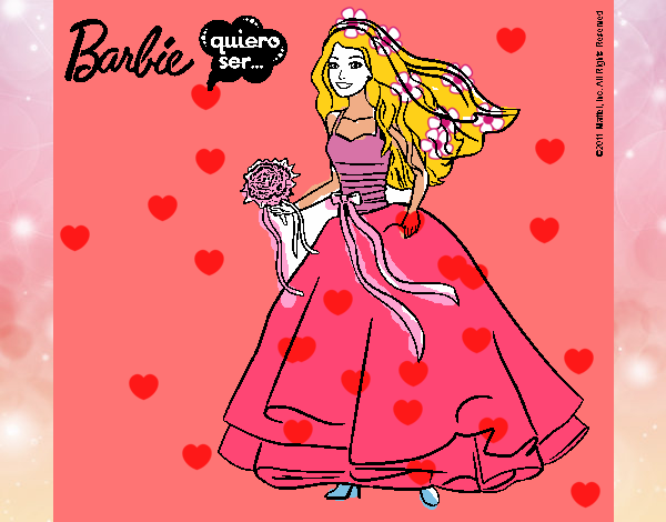 Barbie vestida de novia