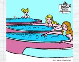 Barbie y sus amigas en el jacuzzi