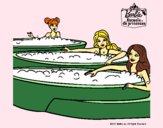 Barbie y sus amigas en el jacuzzi