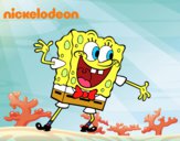 Bob Esponja saludando