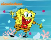 Bob Esponja saludando