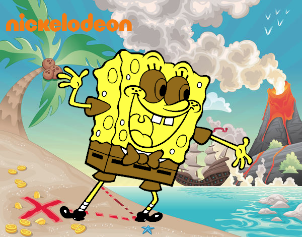 Bob Esponja saludando