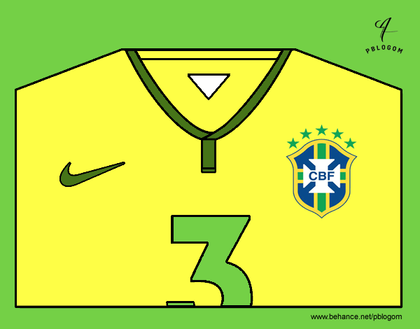 Camiseta del mundial de fútbol 2014 de Brasil