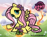 Dibujo Fluttershy pintado por kjdfshiudf