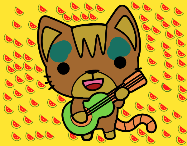 Gato guitarrista