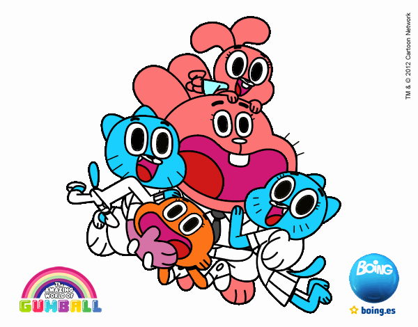 Gumball y amigos contentos