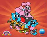 Gumball y amigos contentos