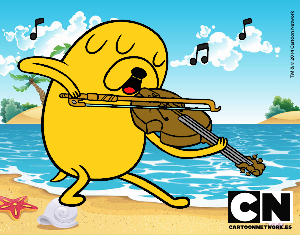 jjejejejejeje Jake tocando el violín en la playa jejeje