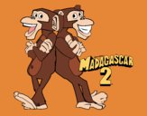 Dibujo Madagascar 2 Manson y Phil 2 pintado por kjdfshiudf