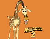 Dibujo Madagascar 2 Melman 1 pintado por kjdfshiudf